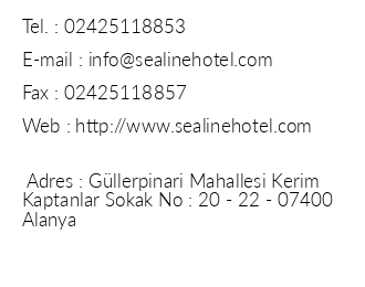 Sealine Hotel iletiim bilgileri
